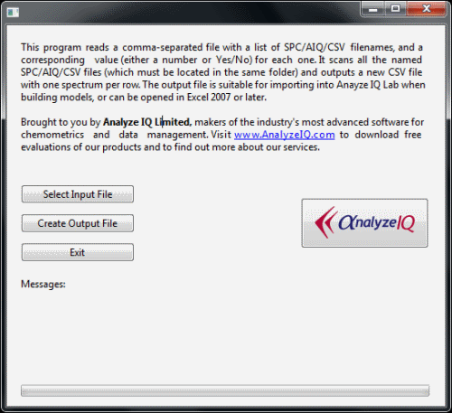 Convert Thermo GRAMS SPC, AIQ and CSV spectra to Excel format Convert Thermo GRAMS SPC, AIQ and CSV spectra to Excel format